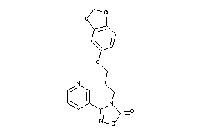 Image of 4-[3-(1,3-benzodioxol-5-yloxy)propyl]-3-(3-pyridyl)-1,2,4-oxadiazol-5-one