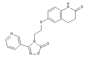 4-[2-[(2-keto-3,4-dihydro-1H-quinolin-6-yl)oxy]ethyl]-3-(3-pyridyl)-1,2,4-oxadiazol-5-one