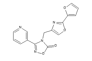 4-[[2-(2-furyl)oxazol-4-yl]methyl]-3-(3-pyridyl)-1,2,4-oxadiazol-5-one