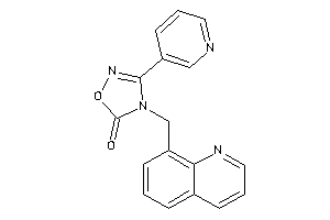 Image of 3-(3-pyridyl)-4-(8-quinolylmethyl)-1,2,4-oxadiazol-5-one