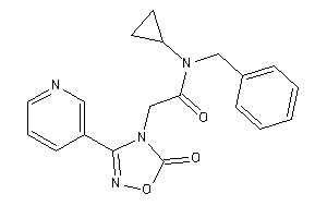 N-benzyl-N-cyclopropyl-2-[5-keto-3-(3-pyridyl)-1,2,4-oxadiazol-4-yl]acetamide