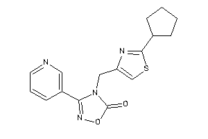 4-[(2-cyclopentylthiazol-4-yl)methyl]-3-(3-pyridyl)-1,2,4-oxadiazol-5-one