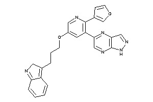 5-[2-(3-furyl)-5-[3-(2H-indol-3-yl)propoxy]-3-pyridyl]-1H-pyrazolo[3,4-b]pyrazine