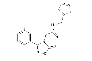 N-(2-furfuryl)-2-[5-keto-3-(3-pyridyl)-1,2,4-oxadiazol-4-yl]acetamide