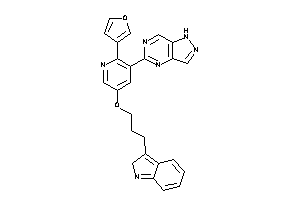 5-[2-(3-furyl)-5-[3-(2H-indol-3-yl)propoxy]-3-pyridyl]-1H-pyrazolo[4,3-d]pyrimidine