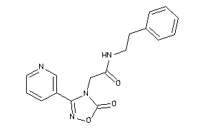 Image of 2-[5-keto-3-(3-pyridyl)-1,2,4-oxadiazol-4-yl]-N-phenethyl-acetamide