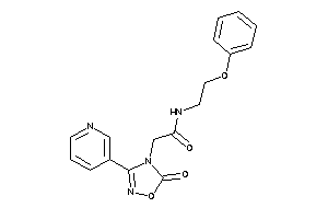 2-[5-keto-3-(3-pyridyl)-1,2,4-oxadiazol-4-yl]-N-(2-phenoxyethyl)acetamide