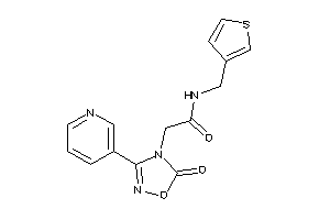 2-[5-keto-3-(3-pyridyl)-1,2,4-oxadiazol-4-yl]-N-(3-thenyl)acetamide