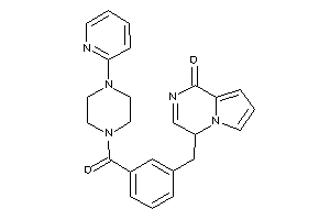 4-[3-[4-(2-pyridyl)piperazine-1-carbonyl]benzyl]-4H-pyrrolo[1,2-a]pyrazin-1-one