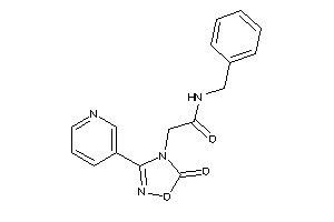 Image of N-benzyl-2-[5-keto-3-(3-pyridyl)-1,2,4-oxadiazol-4-yl]acetamide