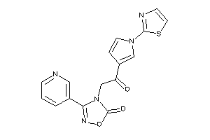 4-[2-keto-2-(1-thiazol-2-ylpyrrol-3-yl)ethyl]-3-(3-pyridyl)-1,2,4-oxadiazol-5-one