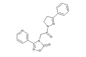 4-[2-keto-2-(3-phenyl-2-pyrazolin-1-yl)ethyl]-3-(3-pyridyl)-1,2,4-oxadiazol-5-one