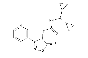 N-(dicyclopropylmethyl)-2-[5-keto-3-(3-pyridyl)-1,2,4-oxadiazol-4-yl]acetamide