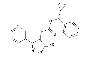 N-[cyclopropyl(phenyl)methyl]-2-[5-keto-3-(3-pyridyl)-1,2,4-oxadiazol-4-yl]acetamide