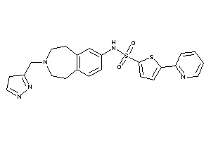 Image of N-[3-(4H-pyrazol-3-ylmethyl)-1,2,4,5-tetrahydro-3-benzazepin-7-yl]-5-(2-pyridyl)thiophene-2-sulfonamide