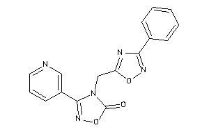 4-[(3-phenyl-1,2,4-oxadiazol-5-yl)methyl]-3-(3-pyridyl)-1,2,4-oxadiazol-5-one