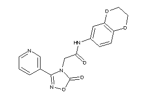 N-(2,3-dihydro-1,4-benzodioxin-6-yl)-2-[5-keto-3-(3-pyridyl)-1,2,4-oxadiazol-4-yl]acetamide