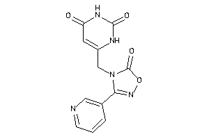 Image of 6-[[5-keto-3-(3-pyridyl)-1,2,4-oxadiazol-4-yl]methyl]uracil