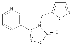 4-(isoxazol-5-ylmethyl)-3-(3-pyridyl)-1,2,4-oxadiazol-5-one
