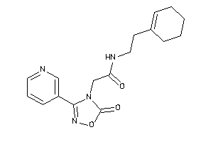 N-(2-cyclohexen-1-ylethyl)-2-[5-keto-3-(3-pyridyl)-1,2,4-oxadiazol-4-yl]acetamide