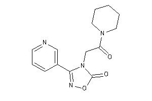 4-(2-keto-2-piperidino-ethyl)-3-(3-pyridyl)-1,2,4-oxadiazol-5-one