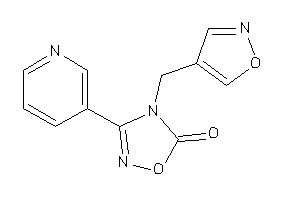 4-(isoxazol-4-ylmethyl)-3-(3-pyridyl)-1,2,4-oxadiazol-5-one