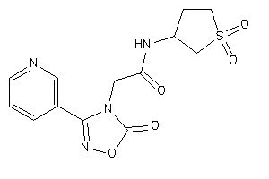 N-(1,1-diketothiolan-3-yl)-2-[5-keto-3-(3-pyridyl)-1,2,4-oxadiazol-4-yl]acetamide