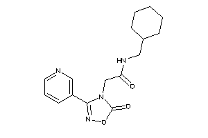 Image of N-(cyclohexylmethyl)-2-[5-keto-3-(3-pyridyl)-1,2,4-oxadiazol-4-yl]acetamide