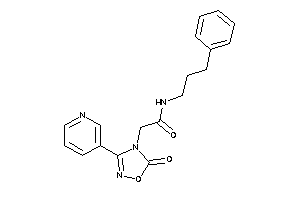 2-[5-keto-3-(3-pyridyl)-1,2,4-oxadiazol-4-yl]-N-(3-phenylpropyl)acetamide