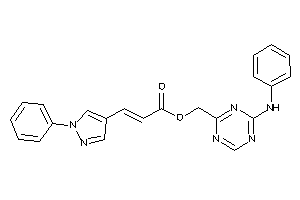 3-(1-phenylpyrazol-4-yl)acrylic Acid (4-anilino-s-triazin-2-yl)methyl Ester