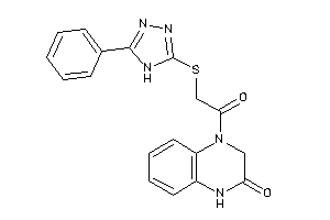 4-[2-[(5-phenyl-4H-1,2,4-triazol-3-yl)thio]acetyl]-1,3-dihydroquinoxalin-2-one