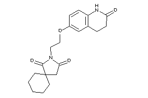 3-[2-[(2-keto-3,4-dihydro-1H-quinolin-6-yl)oxy]ethyl]-3-azaspiro[4.5]decane-2,4-quinone