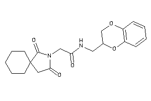 N-(2,3-dihydro-1,4-benzodioxin-3-ylmethyl)-2-(2,4-diketo-3-azaspiro[4.5]decan-3-yl)acetamide