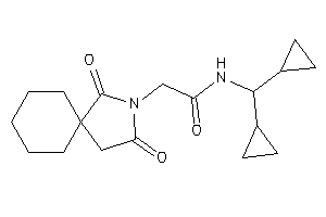 N-(dicyclopropylmethyl)-2-(2,4-diketo-3-azaspiro[4.5]decan-3-yl)acetamide