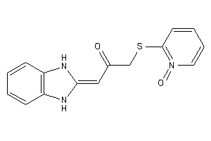 1-(1,3-dihydrobenzimidazol-2-ylidene)-3-[(1-keto-2-pyridyl)thio]acetone