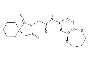 N-(3,4-dihydro-2H-1,5-benzodioxepin-7-yl)-2-(2,4-diketo-3-azaspiro[4.5]decan-3-yl)acetamide