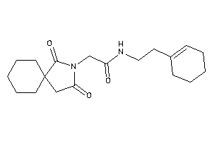 N-(2-cyclohexen-1-ylethyl)-2-(2,4-diketo-3-azaspiro[4.5]decan-3-yl)acetamide