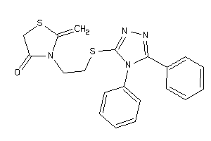 3-[2-[(4,5-diphenyl-1,2,4-triazol-3-yl)thio]ethyl]-2-methylene-thiazolidin-4-one