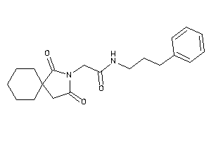 2-(2,4-diketo-3-azaspiro[4.5]decan-3-yl)-N-(3-phenylpropyl)acetamide