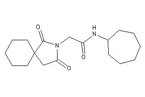 N-cycloheptyl-2-(2,4-diketo-3-azaspiro[4.5]decan-3-yl)acetamide