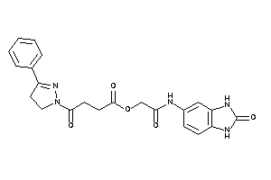 4-keto-4-(3-phenyl-2-pyrazolin-1-yl)butyric Acid [2-keto-2-[(2-keto-1,3-dihydrobenzimidazol-5-yl)amino]ethyl] Ester