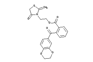 2-(2,3-dihydro-1,4-benzodioxine-6-carbonyl)benzoic Acid 2-(4-keto-2-methylene-thiazolidin-3-yl)ethyl Ester