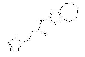 N-(5,6,7,8-tetrahydro-4H-cyclohepta[b]thiophen-2-yl)-2-(1,3,4-thiadiazol-2-ylthio)acetamide