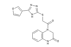 4-[2-[[5-(3-furyl)-4H-1,2,4-triazol-3-yl]thio]acetyl]-1,3-dihydroquinoxalin-2-one