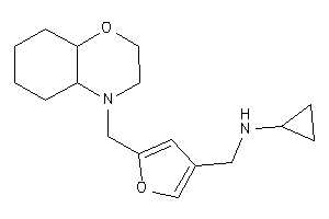 [5-(2,3,4a,5,6,7,8,8a-octahydrobenzo[b][1,4]oxazin-4-ylmethyl)-3-furyl]methyl-cyclopropyl-amine