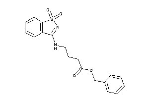 4-[(1,1-diketo-1,2-benzothiazol-3-yl)amino]butyric Acid Benzyl Ester