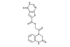 4-keto-3H-thieno[2,3-d]pyrimidine-6-carboxylic Acid [2-keto-2-(3-keto-2,4-dihydroquinoxalin-1-yl)ethyl] Ester