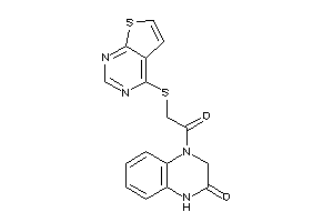 4-[2-(thieno[2,3-d]pyrimidin-4-ylthio)acetyl]-1,3-dihydroquinoxalin-2-one