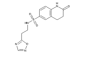 2-keto-N-[2-(1,2,4-oxadiazol-5-yl)ethyl]-3,4-dihydro-1H-quinoline-6-sulfonamide