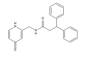 N-[(4-keto-1H-pyridin-2-yl)methyl]-3,3-diphenyl-propionamide